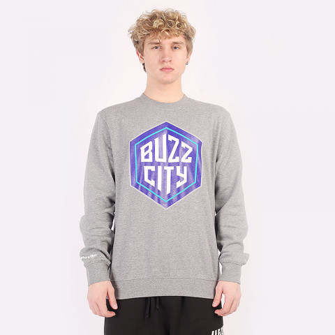 мужская толстовка Mitchell and ness Buzz City Logo Crew  